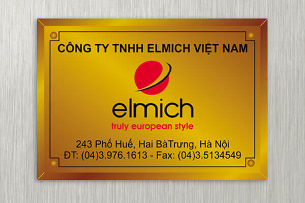 Dịch vụ làm biển hiệu công ty giá rẻ, giao nhanh trong ngày 12 Giá làm biển công ty phù hợp